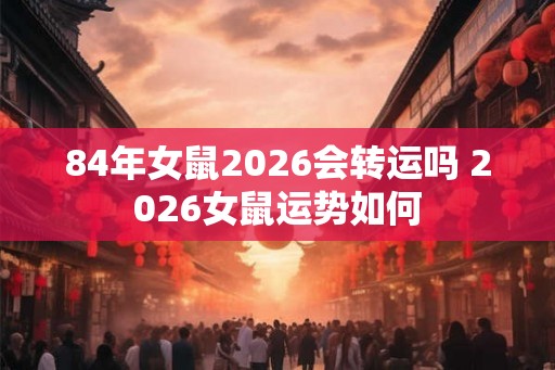 84年女鼠2026会转运吗 2026女鼠运势如何