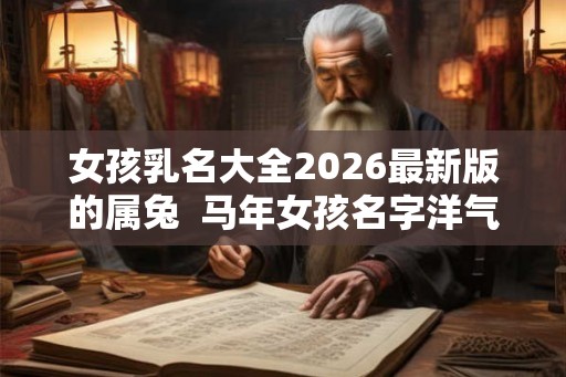 女孩乳名大全2026最新版的属兔  马年女孩名字洋气有涵养