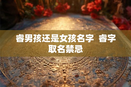 睿男孩还是女孩名字  睿字取名禁忌