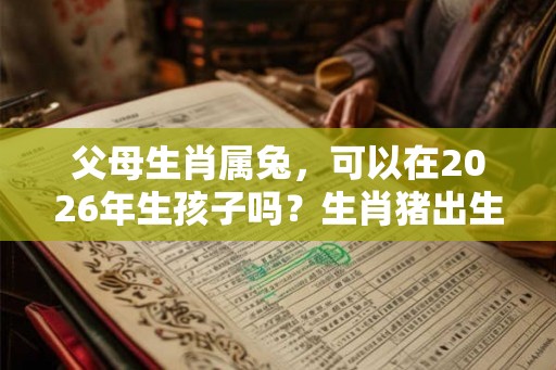 父母生肖属兔，可以在2026年生孩子吗？生肖猪出生在几月最好？