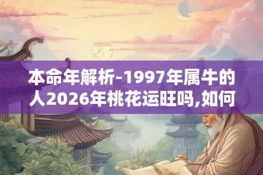 本命年解析-1997年属牛的人2026年桃花运旺吗,如何招桃花