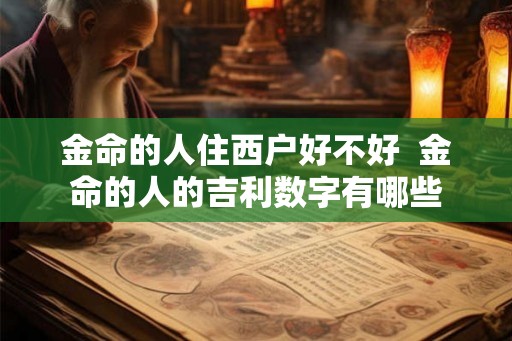 金命的人住西户好不好  金命的人的吉利数字有哪些