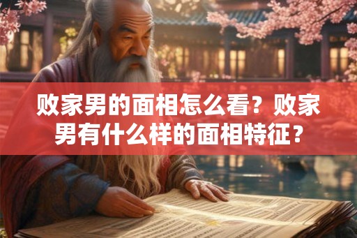 败家男的面相怎么看？败家男有什么样的面相特征？