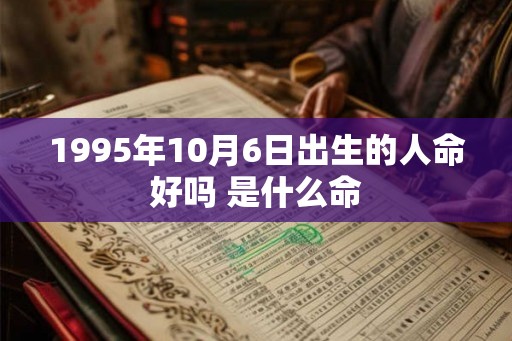 1995年10月6日出生的人命好吗 是什么命