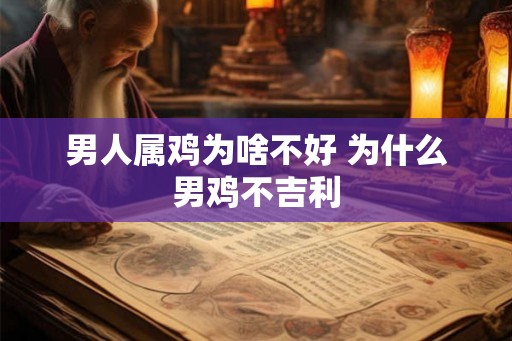 男人属鸡为啥不好 为什么男鸡不吉利