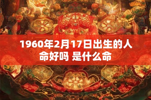 1960年2月17日出生的人命好吗 是什么命 1960年2月17日出生的人命好吗 是什么命