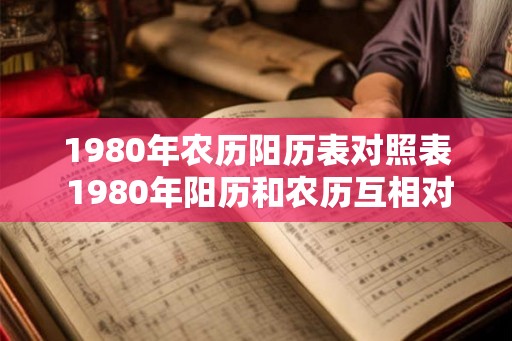 1980年农历阳历表对照表 1980年阳历和农历互相对照是什么