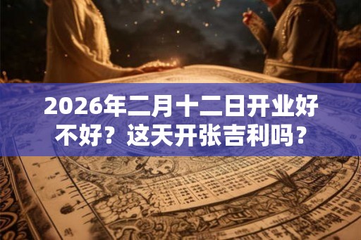 2026年二月十二日开业好不好？这天开张吉利吗？