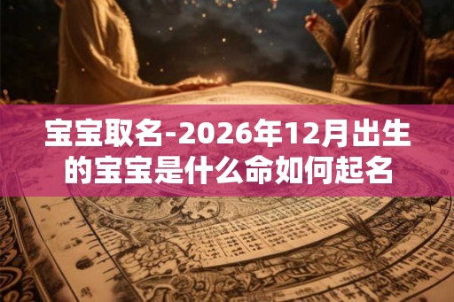 宝宝取名-2026年12月出生的宝宝是什么命如何起名