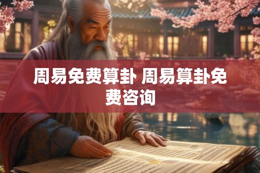 周易免费算卦 周易算卦免费咨询