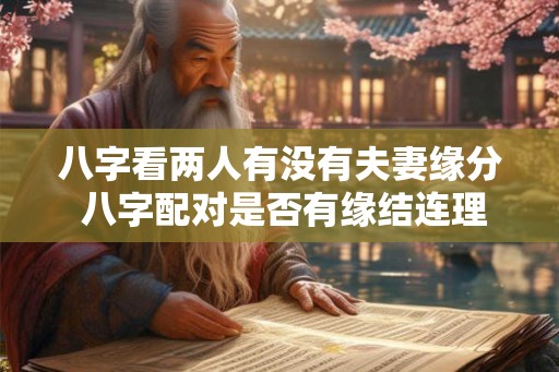 八字看两人有没有夫妻缘分 八字配对是否有缘结连理