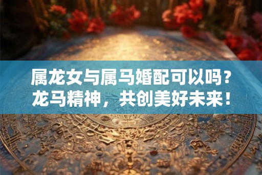 属龙女与属马婚配可以吗？龙马精神，共创美好未来！