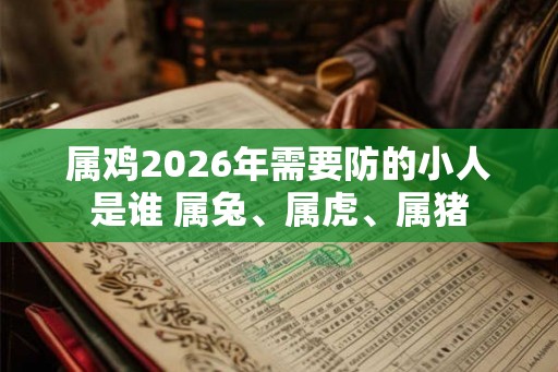 属鸡2026年需要防的小人是谁 属兔、属虎、属猪
