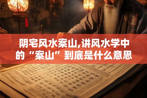 阴宅风水案山,讲风水学中的“案山”到底是什么意思