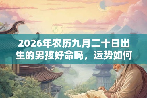 2026年农历九月二十日出生的男孩好命吗，运势如何？