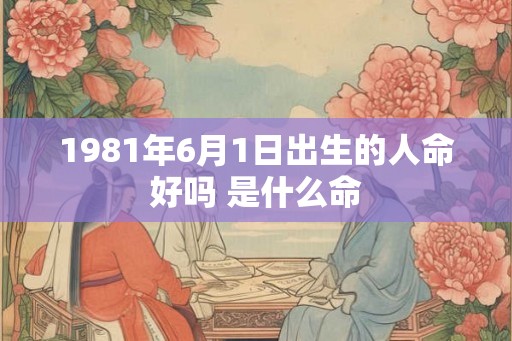 1981年6月1日出生的人命好吗 是什么命