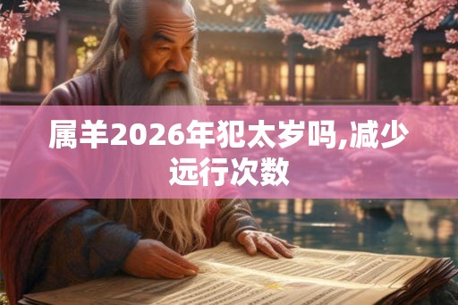 属羊2026年犯太岁吗,减少远行次数