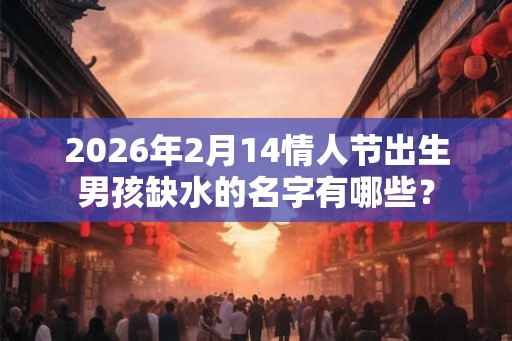 2026年2月14情人节出生男孩缺水的名字有哪些？