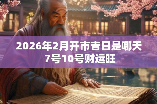 2026年2月开市吉日是哪天 7号10号财运旺 2026年2月开市吉日是哪天 7号10号财运旺