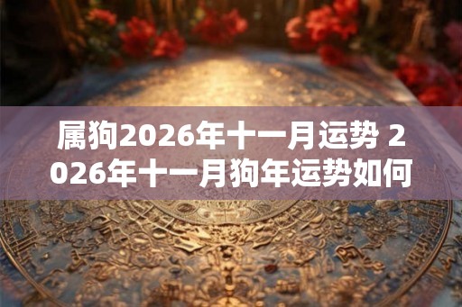 属狗2026年十一月运势 2026年十一月狗年运势如何 属狗2026年十一月运势 2026年十一月狗年运势如何
