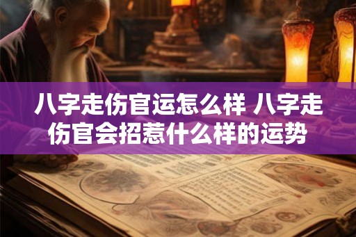 八字走伤官运怎么样 八字走伤官会招惹什么样的运势 八字走伤官运怎么样 八字走伤官会招惹什么样的运势