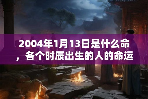 2004年1月13日是什么命，各个时辰出生的人的命运