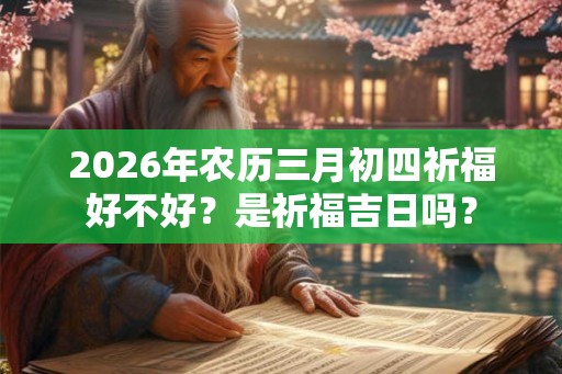 2026年农历三月初四祈福好不好？是祈福吉日吗？