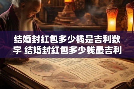 结婚封红包多少钱是吉利数字 结婚封红包多少钱最吉利