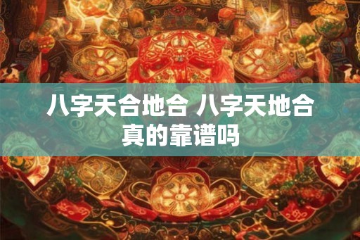 八字天合地合 八字天地合真的靠谱吗