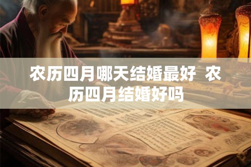 农历四月哪天结婚最好  农历四月结婚好吗