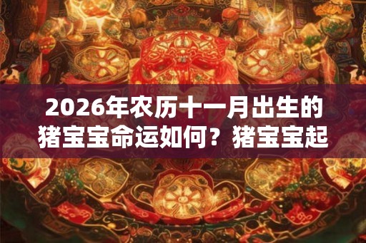2026年农历十一月出生的猪宝宝命运如何？猪宝宝起名有什么禁忌？
