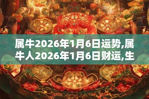 属牛2026年1月6日运势,属牛人2026年1月6日财运,生肖牛2026年1月6日运势 属牛2026年1月6日运势,属牛人2026年1月6日财运,生肖牛2026年1月6日运势