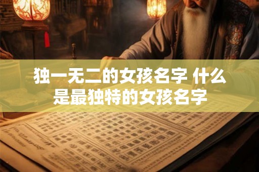 独一无二的女孩名字 什么是最独特的女孩名字