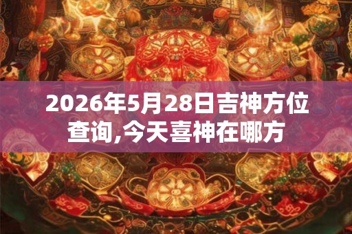 2026年5月28日吉神方位查询,今天喜神在哪方