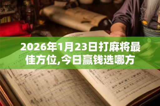 2026年1月23日打麻将最佳方位,今日赢钱选哪方