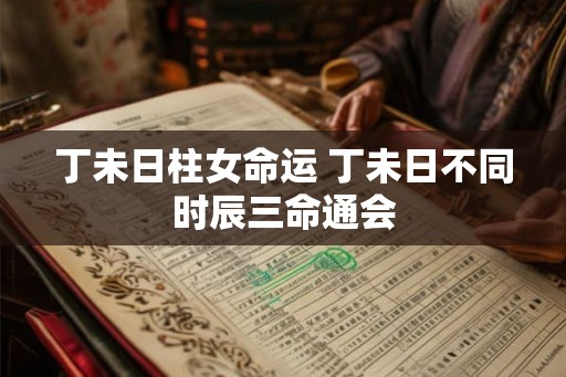 丁未日柱女命运 丁未日不同时辰三命通会