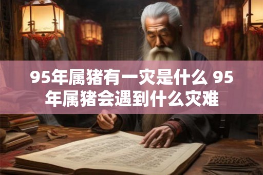 95年属猪有一灾是什么 95年属猪会遇到什么灾难