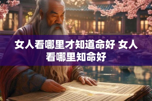 女人看哪里才知道命好 女人看哪里知命好