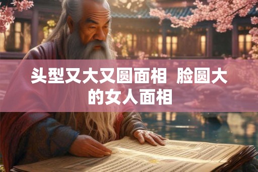 头型又大又圆面相  脸圆大的女人面相