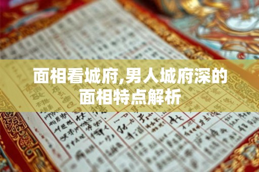 面相看城府,男人城府深的面相特点解析
