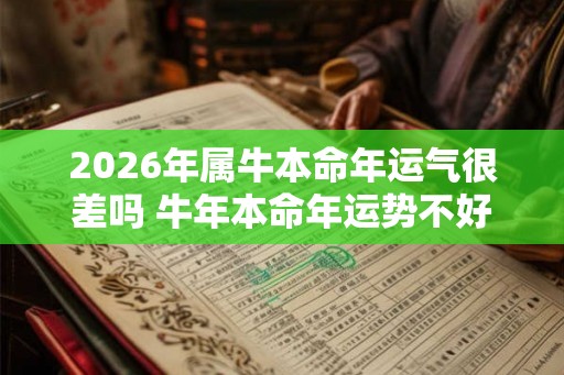 2026年属牛本命年运气很差吗 牛年本命年运势不好怎么办