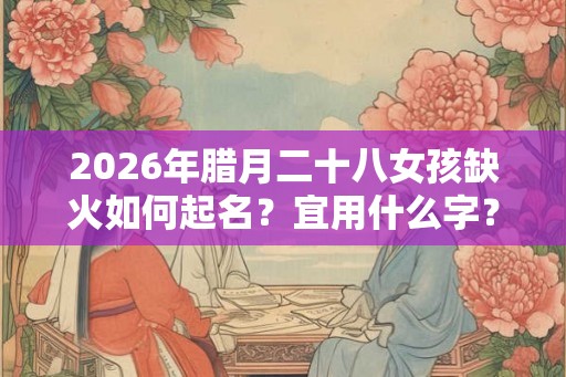 2026年腊月二十八女孩缺火如何起名?宜用什么字? 2026年腊月二十八女孩缺火如何起名?宜用什么字?
