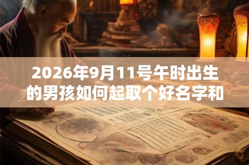 2026年9月11号午时出生的男孩如何起取个好名字和五行属性 2026年9月11号午时出生的男孩如何起取个好名字和五行属性