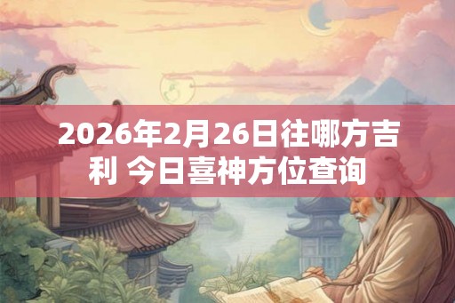 2026年2月26日往哪方吉利 今日喜神方位查询