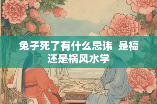兔子死了有什么忌讳  是福还是祸风水学