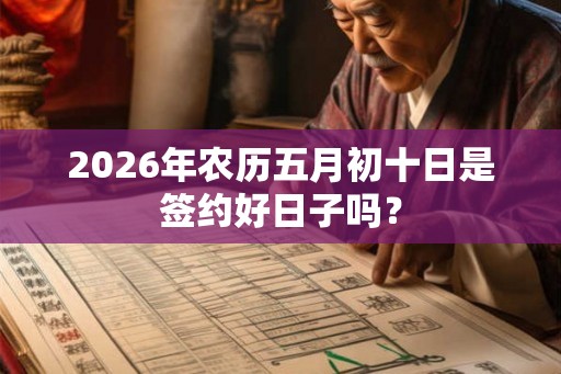 2026年农历五月初十日是签约好日子吗? 2026年农历五月初十日是签约好日子吗?
