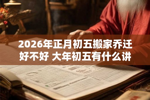 2026年正月初五搬家乔迁好不好 大年初五有什么讲究 2026年正月初五搬家乔迁好不好 大年初五有什么讲究