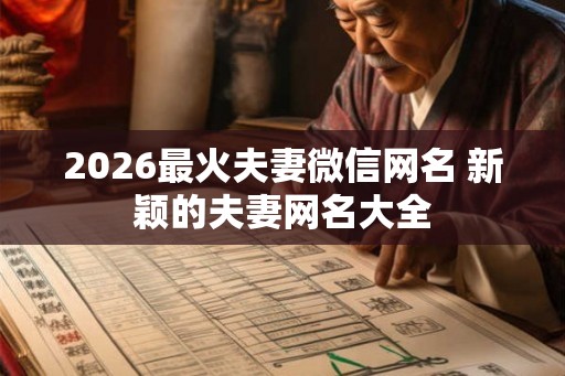 2026最火夫妻微信网名 新颖的夫妻网名大全