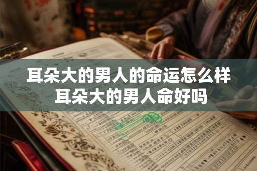 耳朵大的男人的命运怎么样 耳朵大的男人命好吗