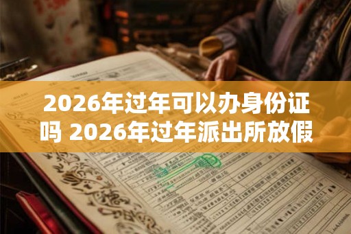 2026年过年可以办身份证吗 2026年过年派出所放假吗